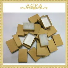 11 кубический причудливый крафт коробка 100 шт с хлопковой заполненной бумажной коробкой для ювелирных изделий упаковка для прилавка