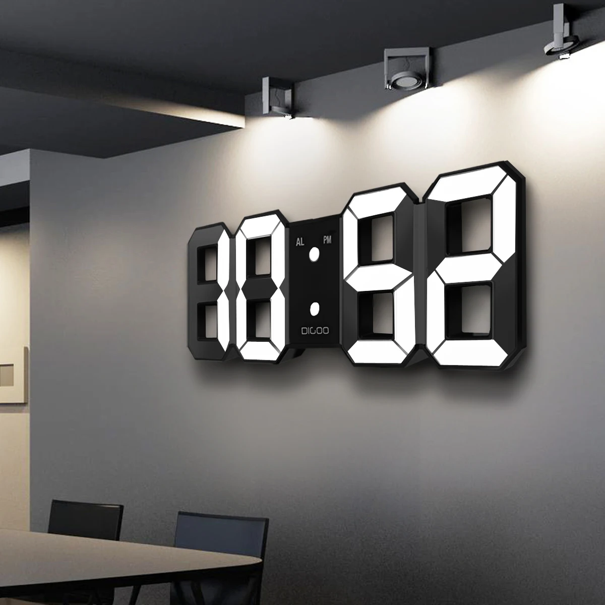 Digoo DC K3 Multi Function Large 3D LED Digital Wall Clock Alarm Clock Digoo DC K3 Multi Function Large 3D LED Digital Wall Clock Alarm Clock