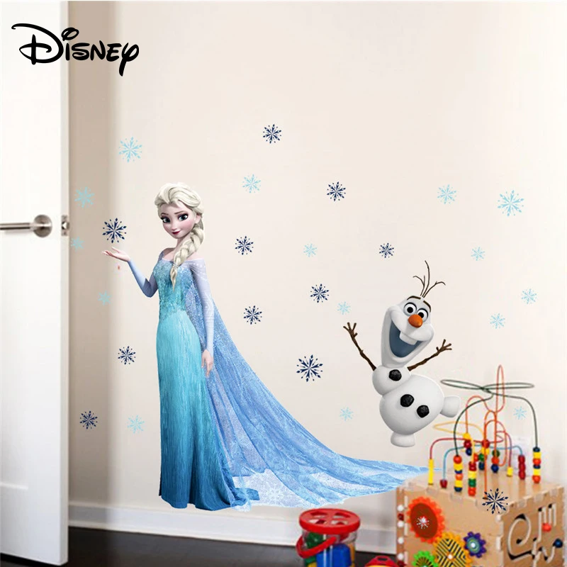 Наклейка Disney Холодное сердце мультяшная декоративная наклейка Xuebao для спальни