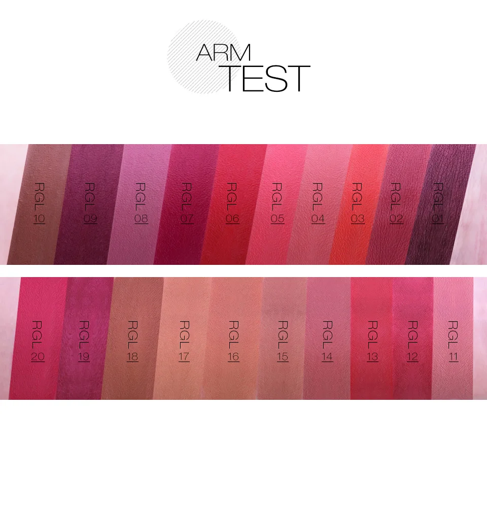 O.TWO.O 20 Colors Matte Lipsticks