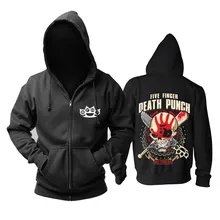 Bloodhoof Five Finger Death Punch Heavy Metal получил шесть черных худи на молнии азиатского размера