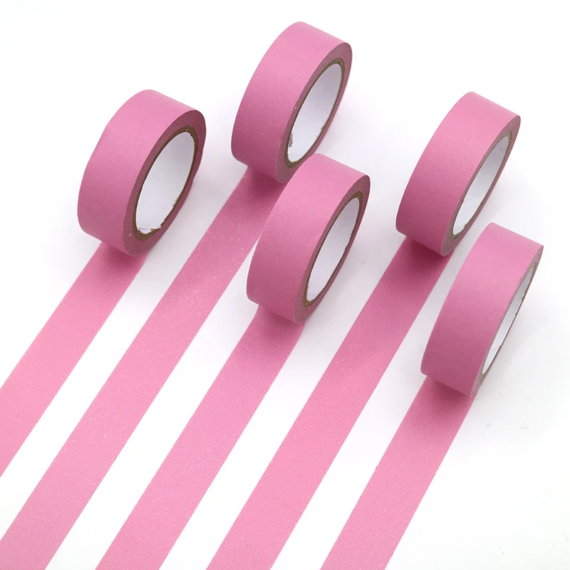 

1 PCS Refreshing Kawaii Candy Rosy Color Washi Tape Pattern Masking Tape Decorative Scrapbooking DIY Office Adhesive Tape