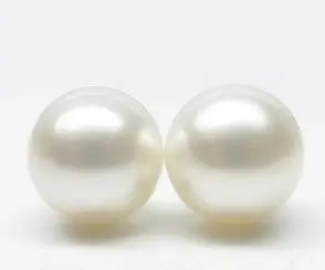 

Free shipping Jew.0037 TOP!RARE!AAA WHITE 12-12.3MM SOUTH SEA LOOSE GENUINE PEARL