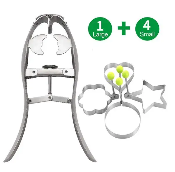 Egg Shell Opener, Quick Raw Egg Shell Opener Scissor Stainless Steel Eggshell Cutter Cracker Egg Separator Creative Kitchen Tool - Цвет: 1Set