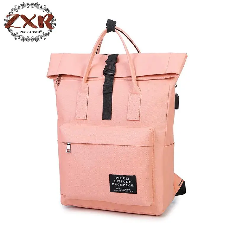 

Women External Usb Charge Backpack Canvas Backpack Male Mochila Escolar Girls Laptop Backpack School Bags Backpack For Teens