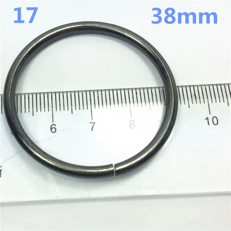 17- 38mm gunblack  Metal O Ring Backpack connector Harness Rings Bag Parts Accessories (2)