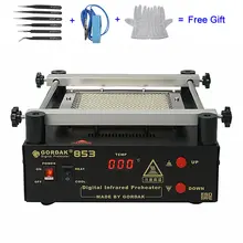 110V 220V Gordak 853 ИК Подогреватель станция без свинца инфракрасного нагрева станция ремонтная машина bga
