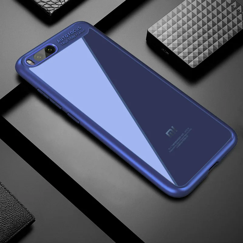 Для Xiaomi mi 6 чехол-накладка силиконовый защитный чехол противоударный mofi ультра тонкий прозрачный жесткий чехол для Xiaomi mi 6 mi 6 Чехол - Цвет: Blue