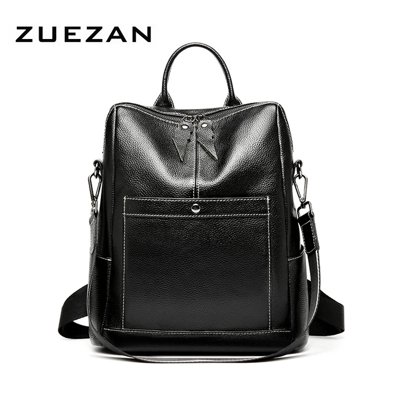 

NEW Daypack, Women Genuine Leather Backpack, 100% Natural Cowhide Female Shoulder Bag, A253