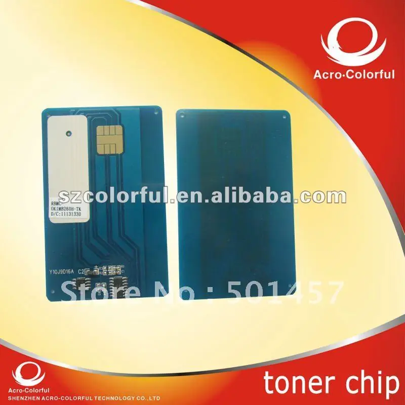 

Laser Printer Parts Cartridge 1239901/01240001 Reset for Oki MB 260 280 290 Toner chip