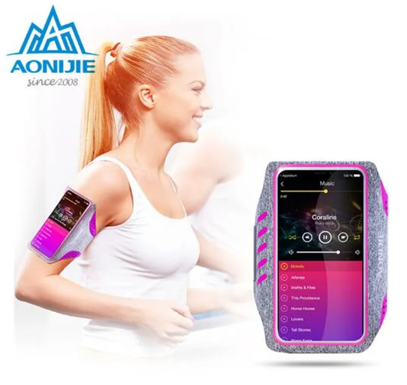 

AONIJIE Women Men Running Bag Mobile Phone Touch screen Arm Belt Movement Phone Arm Wrist Bag