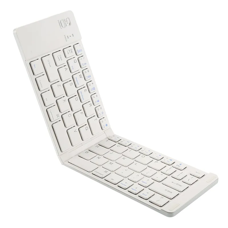 Bluetooth клавиатура универсальная двухслойная складная металлическая клавиатура Беспроводная для Ios Andriod телефон ноутбук Настольный компьютер JSX