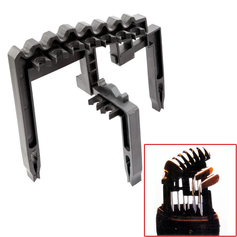 Us 4 27 5 Off Portable Set 9 Golf Iron Club Shafts Protection Holder Organizer Practice Tool In From Sports Entertainment On