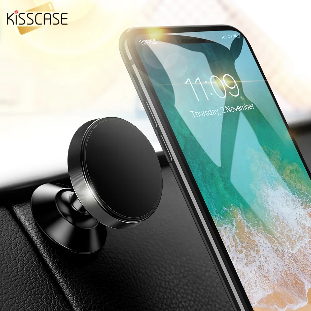 KISSCASE Universal Magnetische Auto Telefon Halter 360 Rotation Auto Halter Stehen Für iPhone X Hua