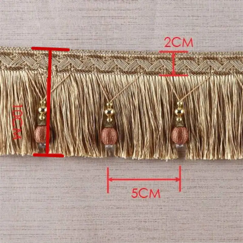 1 м шторы кисточкой бисером бахрома отделка тесьма Отделка Пом обивка DIY роскошные аксессуары украшены