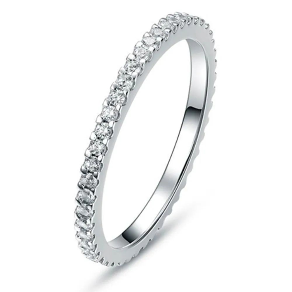 0 55CT Wholesale  Solid Silver Simulate Diamond Wedding  