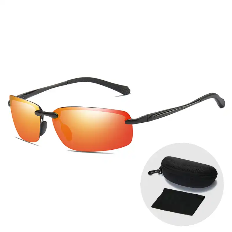 frameless polarized sunglasses