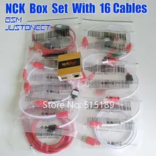 NCK Box набор для LG Alcatel, samsung, huawei и других устройств мигающий, ремонт программного обеспечения и разблокировка+ 15 кабелей