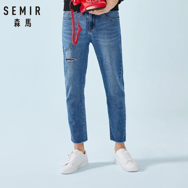 raw edge skinny jeans mens
