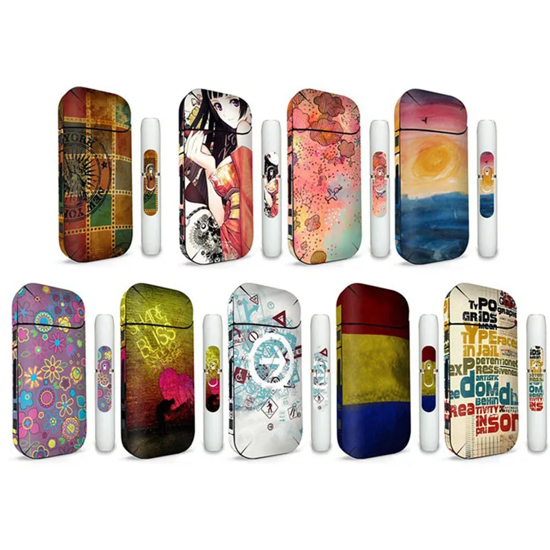 

1Pc 3M Printing PVC Material Skin Sticker Case Sleeve Antidust Decorative Protective Cover Skin Sticker For IQOS 2.4 Plus