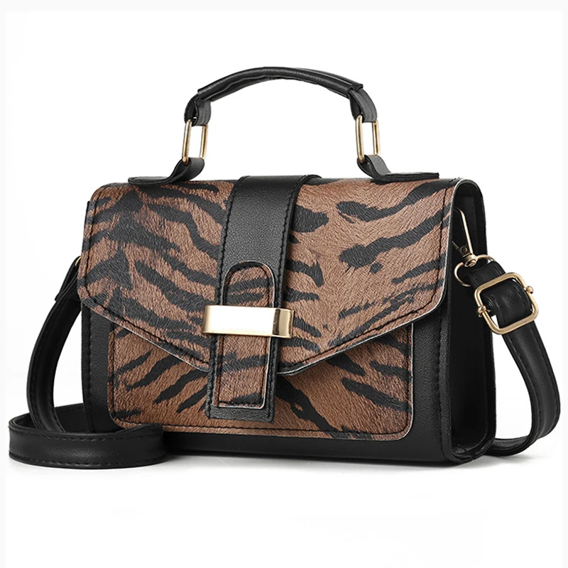 Роскошная женская сумка с леопардовым принтом, женские сумки на цепочке, сумка через плечо, сумки через плечо, дизайнерская маленькая квадратная сумка