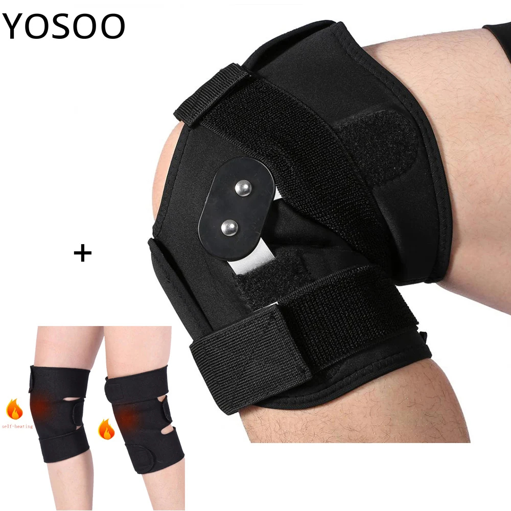 

Knee Support Brace Medical KneePad Joint Orthosis Protector Splint Knee Support + 1 Pair Tourmaline Heating Knee Sleeve Support