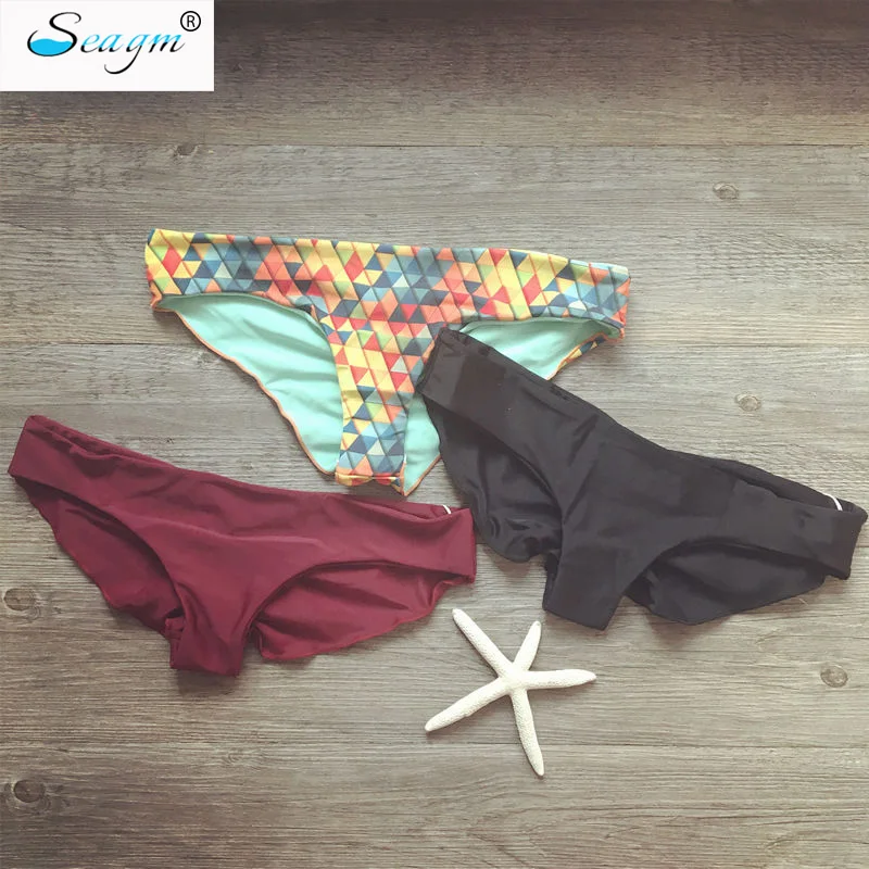 Bikinis Bottom print Color Brazilian bikini Bottom Swimwear High Quality Swimsuit Sexy Bathing Suit Bathers 117T