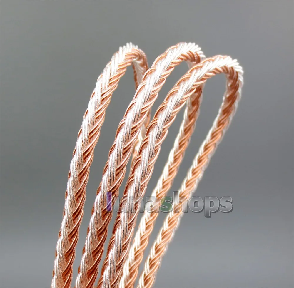 LN005791 3 5 мм 2 4 16 ядер OCC Посеребренная смешанный кабель для Sennheiser HD700|Аксессуары