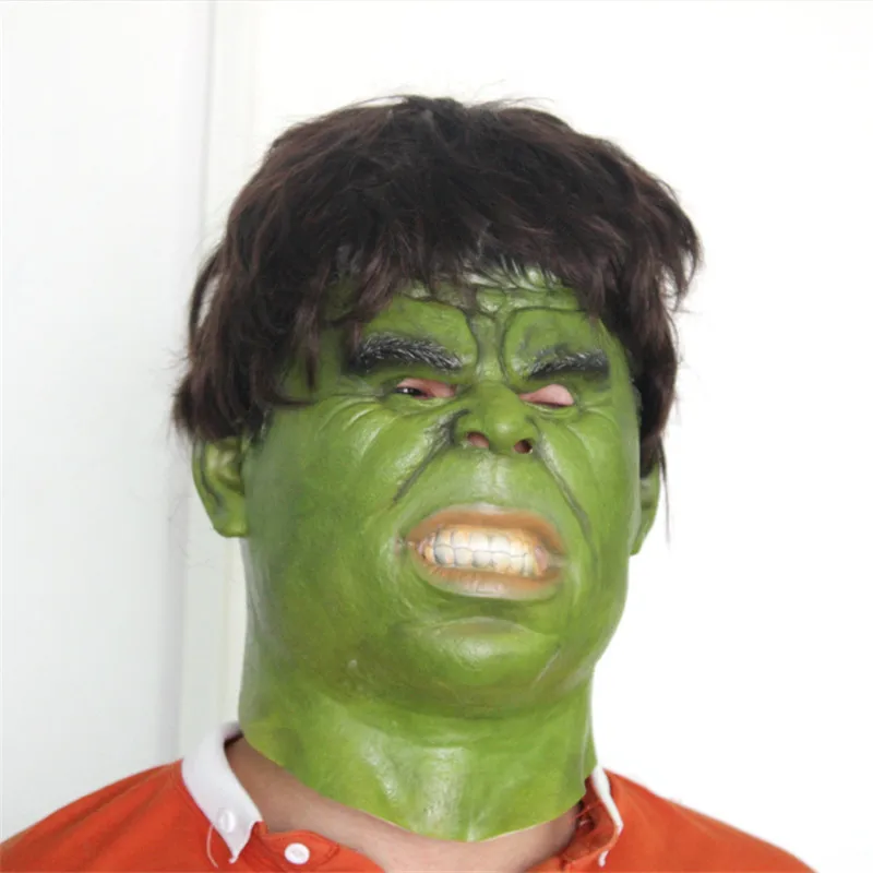 

The Hulk Masks Superhero Movie Cosplay Halloween Realistic Full Face Latex Mask Adult Costume Props Toys