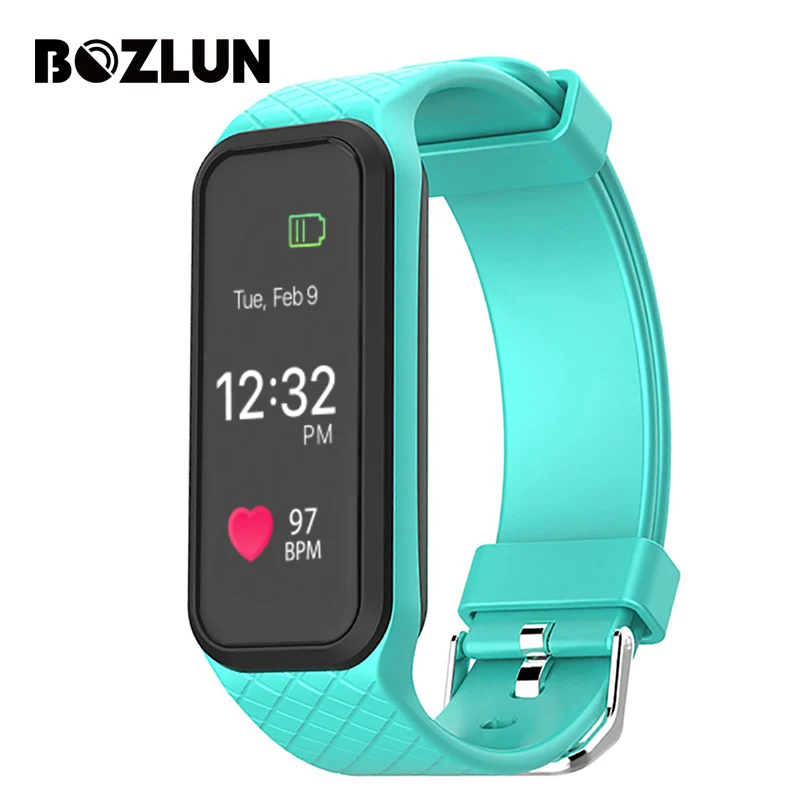BOZLUN L38I Men Women Dynamic Heart Rate Smart Wrist Band Pedometer