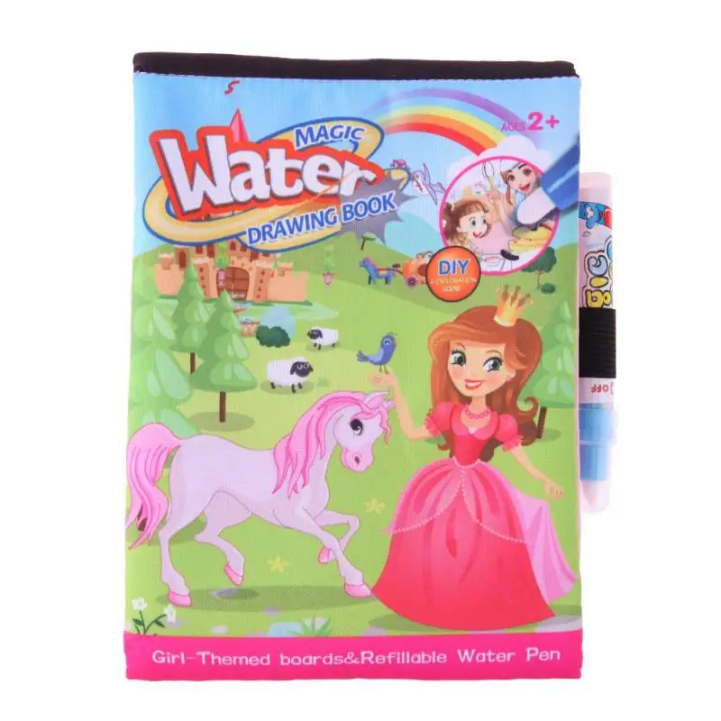 

Reusable Kids Painting Magic Water Drawing Book Water Coloring Graffiti Book Baby Early Education Book Toy Gift