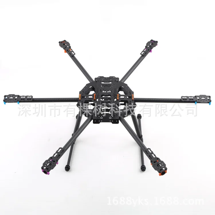 

Genuine factory direct sales MR.RC 680 full carbon six-axis multi-axis rack folds of pure carbon tube version