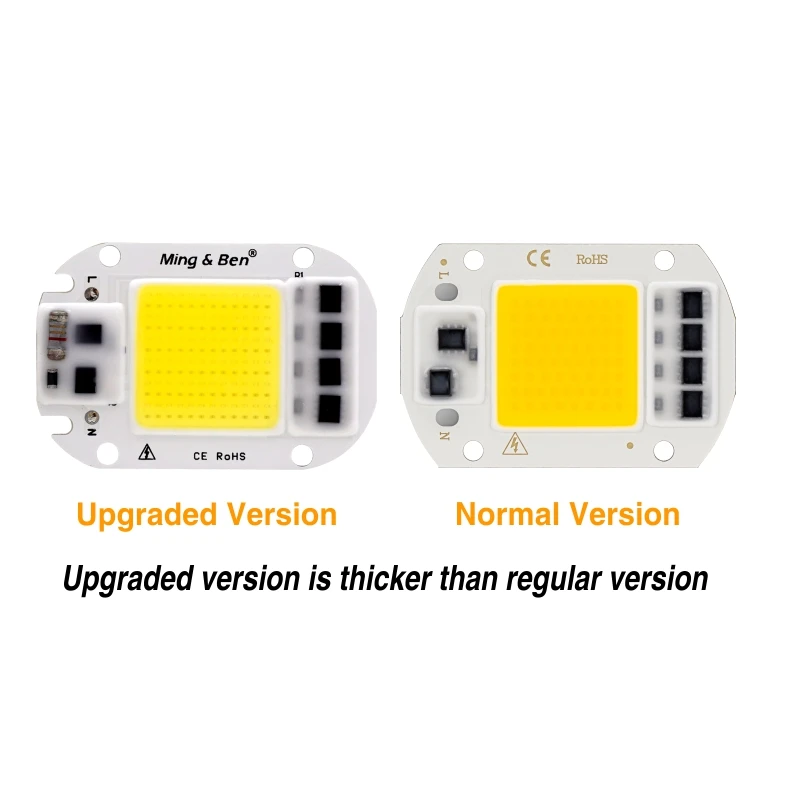 30W 50W intelligenter IC LED Chip COB Lens Reflector kit Hohe Energie AC 220V