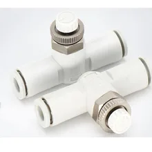 SMC тип труба дросселя клапан LSA/AS1001F/2001/2051-04/06/08/10 стык труб воздуховода регулировки