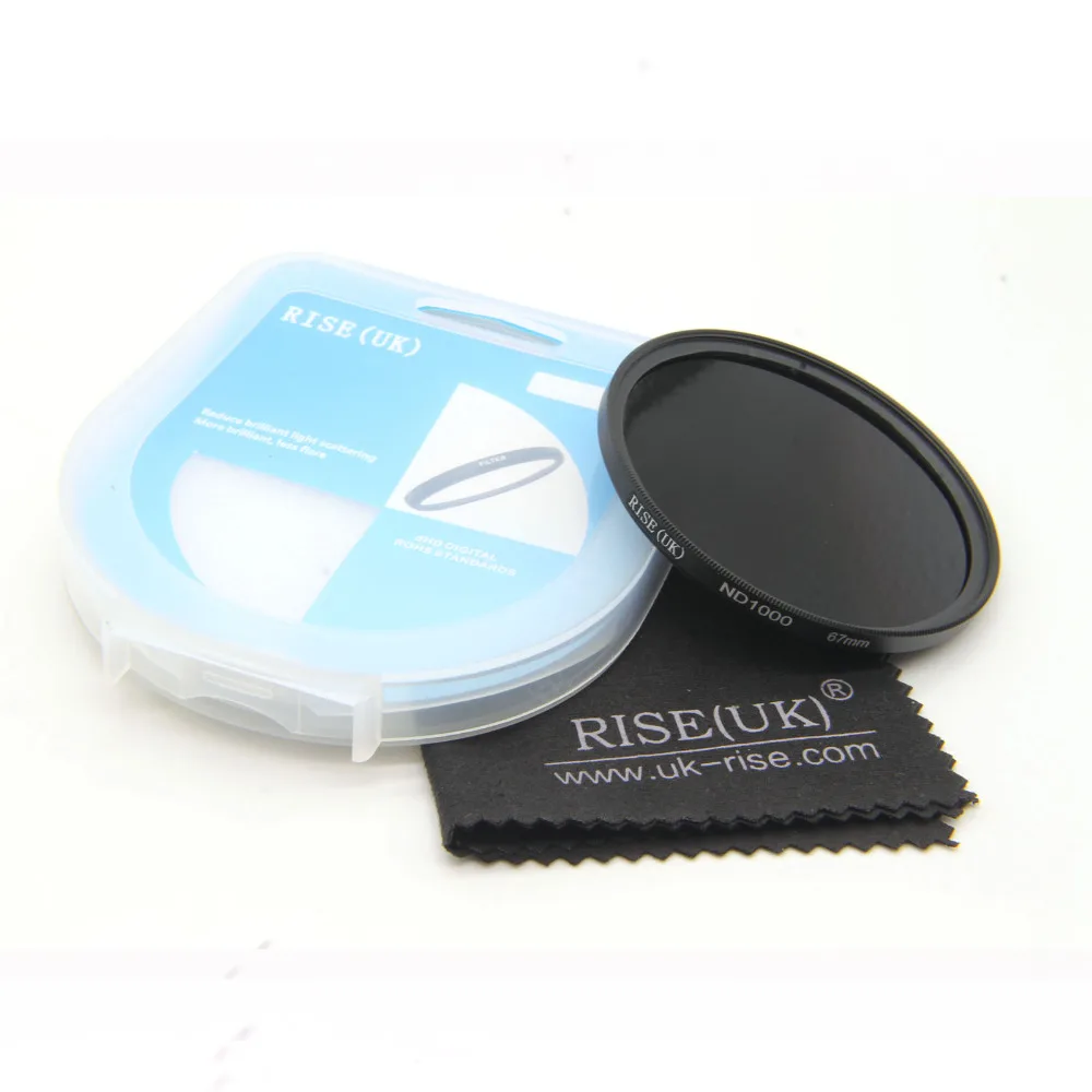 Rise 95mm ND1000 Filter Neutral Density ND1000 10 Stop Optical Glass UK