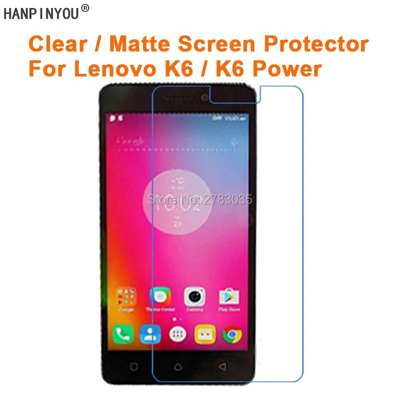 

For Lenovo Vibe K6 K 6/ K6 Power 5.0" Clear Glossy /Anti-Glare Matte Screen Protector Protective Film Guard (Not Tempered Glass)