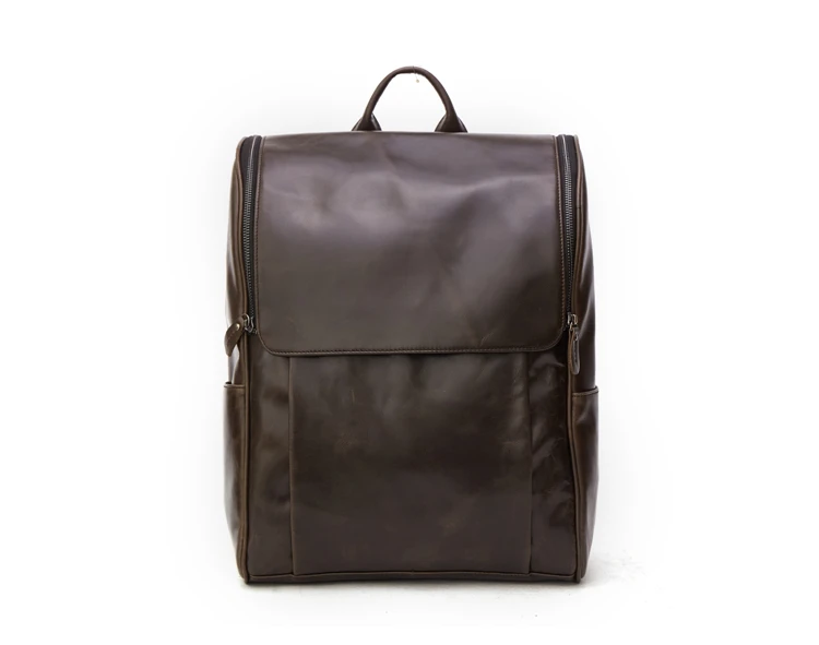 Мужские рюкзаки из натуральной кожи, модные мужские сумки для ноутбука, высокое качество, воловья кожа, повседневный рюкзак для подростков, мужской рюкзак для путешествий