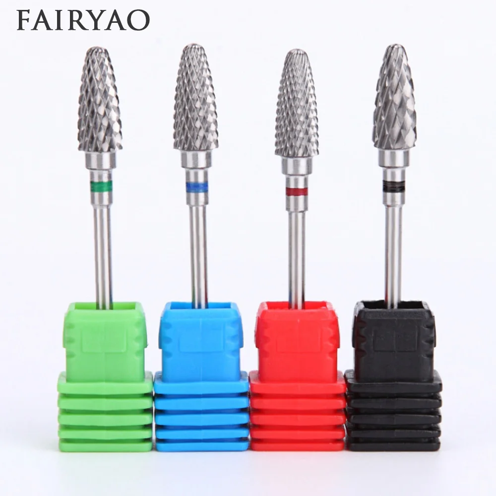 HOT Tungsten Carbide Milling Cutter Nail Drill Bit Nail Art Tool For Electric Manicure Drill Machine