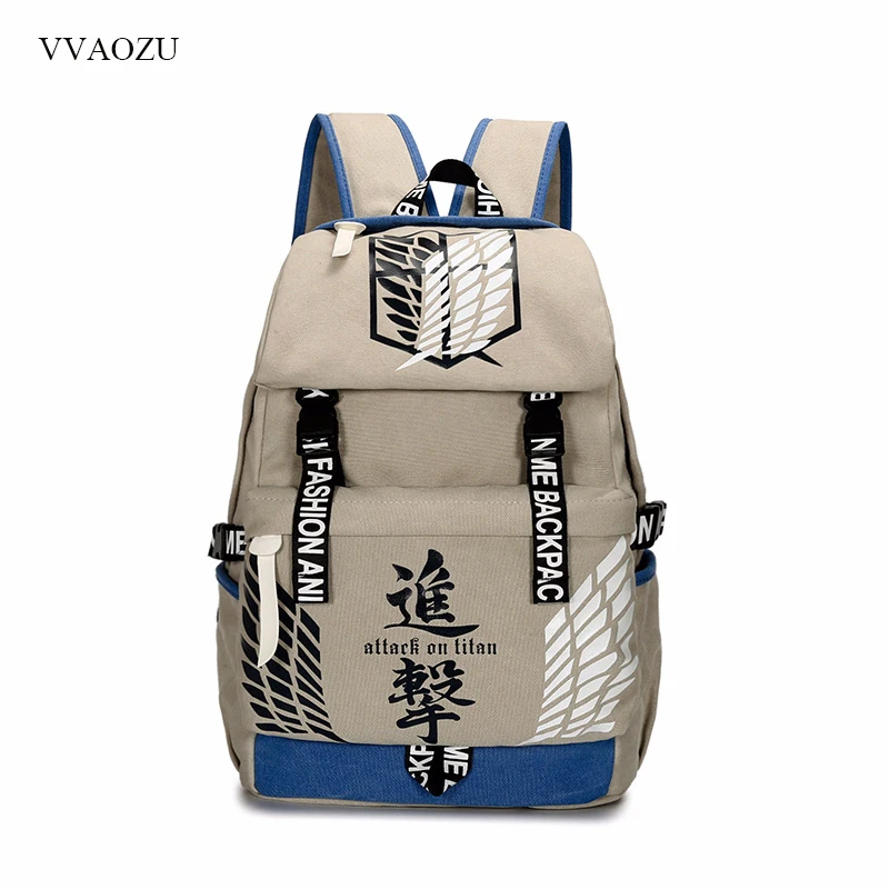 Школьный ранец из текстиля атака на Титанов|bag mochila|shoulder school bagsbackpack travel |