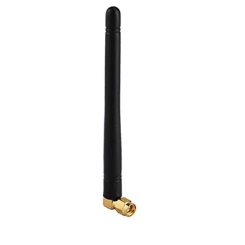 

ALLISHOP 5Pcs 3dbi 868MHz Rubber Antenna with SMA Male Right Angle Connector Elbow Rod Digital Communication System Antenna