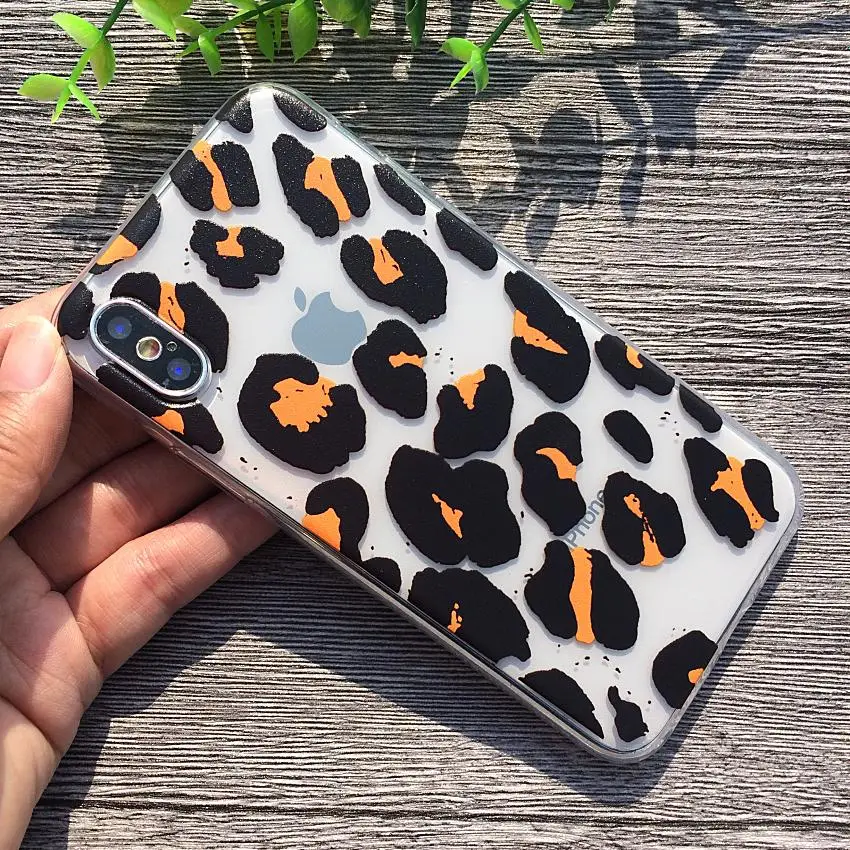 Мягкий чехол для телефона iPhone X 7 Plus Силиконовые Роза Фрукты животных Еда iPhoneX 8 Shell