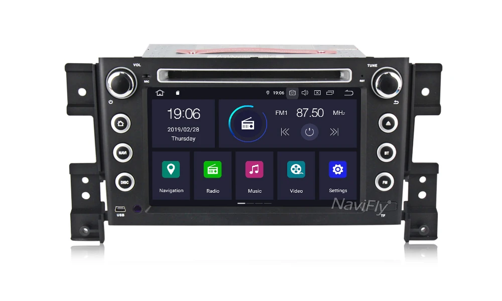 Sale New! 2din Android 9.0 IPS DSP Car dvd radio Multimedia Player For SUZUKI GRAND VITARA 2007-2013 audio GPS Navigation WIFI RDS BT 17