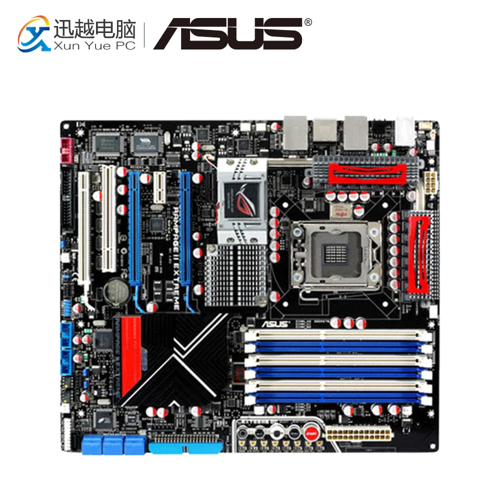 

Asus Rampage II Extreme Desktop Motherboard X58 Socket LGA 1366 i7 DDR3 24G SATA2 USB2.0 ATX