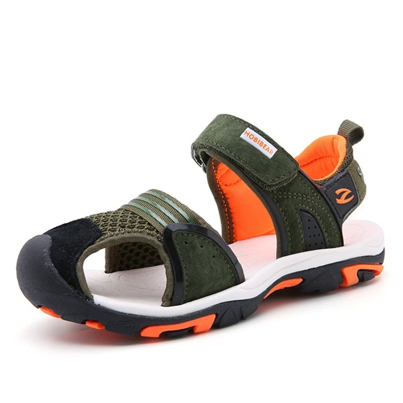 

2018 Brand Summer Beach Sandals Boys Cut Out Breathable Shoes Casual Sport Sandals For Boys For 4-14Years AA51177