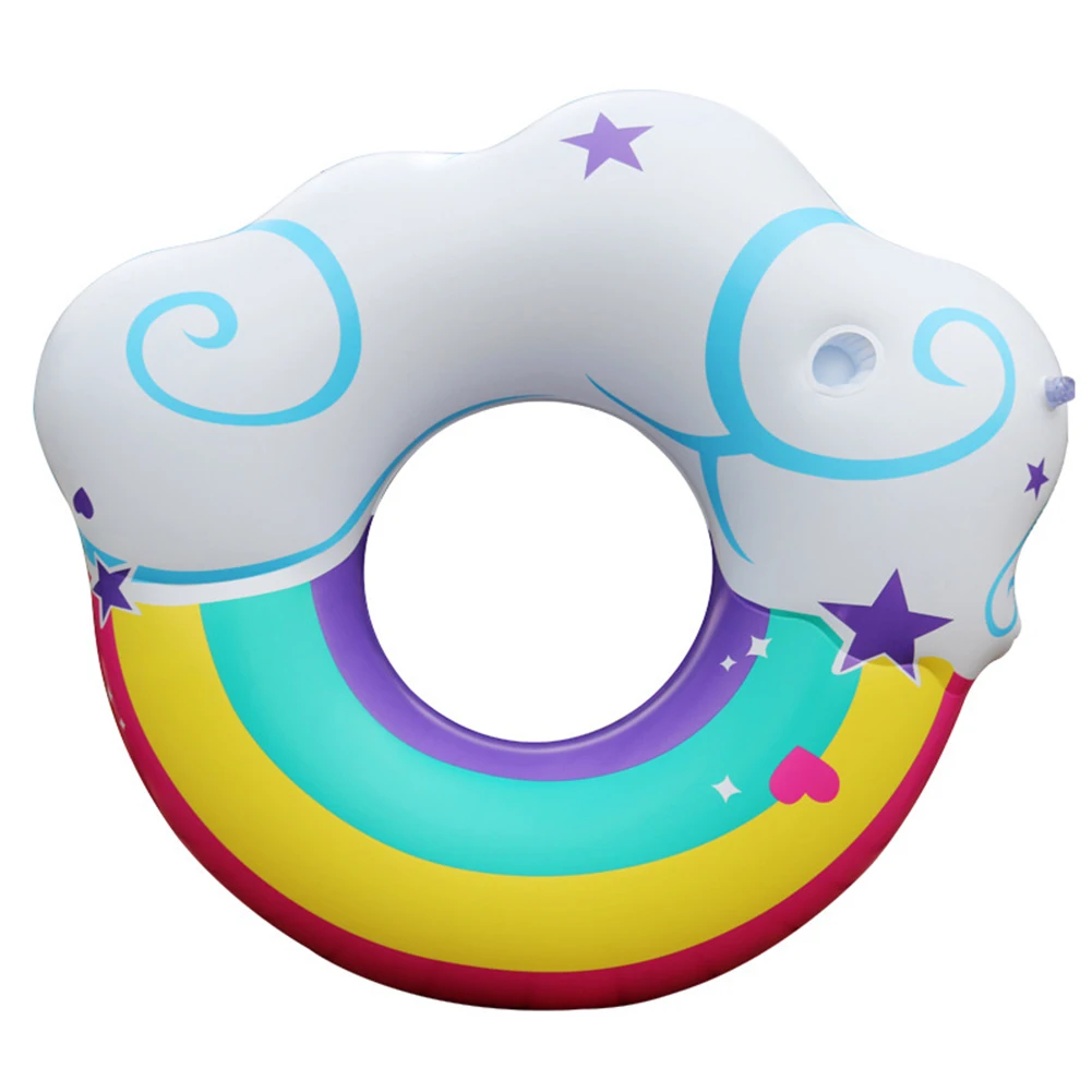 New Arrival Cute Adults Ring Float Rainbow Cloud Printed Swimming big ring float | Спорт и развлечения