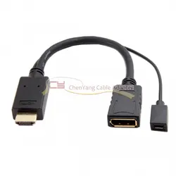 1 шт./20 см HDMI источник к 20Pin DisplayPort DP раковина 4 к 2 видео кабель для ПК монитор для ноутбука мужчин и женщин