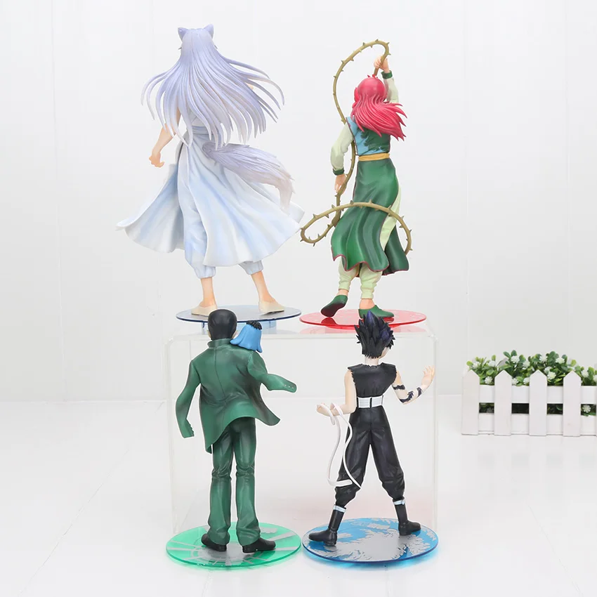 17-25 см мультфильм YuYu Hakusho демон лиса Kurama Urameshi Yuusuke Hiei пвх фигурка коллекционная модель игрушки