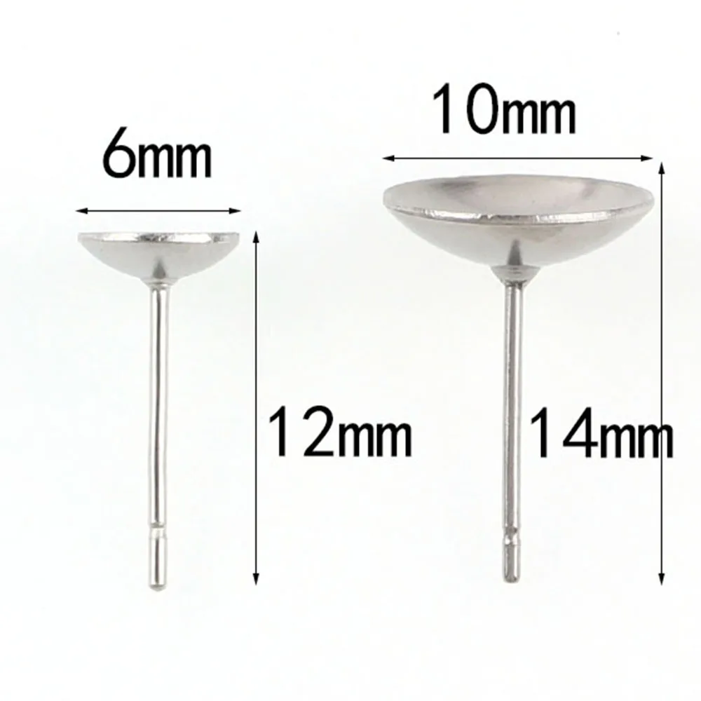 1 коробка, смешанный стиль, серьги из нержавеющей стали, задняя серьга, шпильки, серьги с плоским основанием, шпилька, основание для чашки, Diy ювелирные аксессуары, около 300 шт