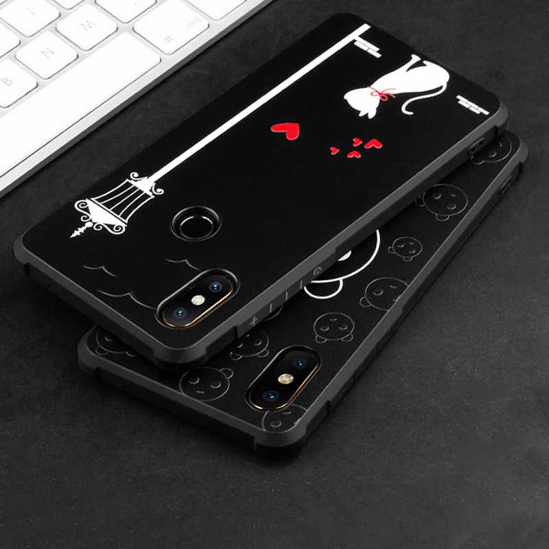 

Luxury 3D Relief Case For Xiaomi Mi Mix 2s Anti-knock Full Protection Soft Silicone TPU Cover For Xiaomi Mi Mix 2S Mix2s Coque