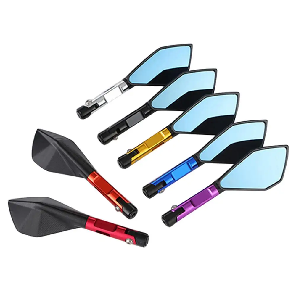 

CNC Aluminum Motorcycle Blue Mirrors Moto Rearview Blind Spot Side Mirror For Yamaha NVX155 150 125 Aerox155 mt03 aerox 155